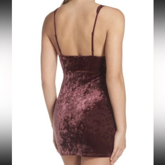 Free People Intimately Viper Velvet Chemise Bodycon Slip Mini Dress - S - Picture 4 of 7